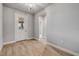 Foyer area with attractive tile floor and access to other rooms in the house at 1100 Loch Linnhe Ct, New Smyrna Beach, FL 32168