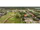 Scenic aerial view showcasing a well-planned community next to a meticulously manicured golf course at 2813 Ballard Ave, Orlando, FL 32833