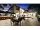 Outdoor kitchen, table and water feature highlighting this backyard at 2813 Ballard Ave, Orlando, FL 32833