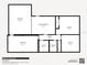 Detailed floor plan featuring dimensions and layout for the living room, kitchen, bedrooms, and more at 310 Legion Pl, Port Orange, FL 32129