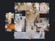 Detailed floor plan illustrating the layout of the home, including bedrooms, bathrooms, and living spaces at 650 S Pine St, New Smyrna Beach, FL 32169