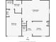 Floor plan shows the layout of the first floor including the living room and kitchen at 653 Sweetwood Dr, Port Orange, FL 32127