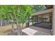 View of the back of the home, back patio, and fenced in yard at 1119 Wild Oak Ter, Deland, FL 32720