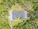Aerial view showcasing a large estate with pool and surrounded by lush landscaping at 1371 Melonie Trl, New Smyrna Beach, FL 32168