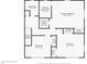 Second floor plan features bedrooms, bathrooms, and closets, providing a clear view of the layout at 3644 Dame St, Port Orange, FL 32129