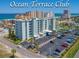 Ocean Terrace Club boasts a beautiful exterior and ample parking near the beach at 3800 S Atlantic Ave # 702, Daytona Beach Shores, FL 32118