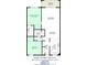 Detailed floor plan showcasing the layout of the two-bedroom, two-bath condo at Ocean Terrace Club #702 at 3800 S Atlantic Ave # 702, Daytona Beach Shores, FL 32118