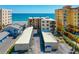 Rear exterior view of condo building offering beach access at 3807 S Atlantic Ave # 302, Daytona Beach Shores, FL 32118
