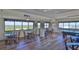 Large recreation room featuring tables and a ping pong table with ocean views at 5499 Atlantic # 104, New Smyrna Beach, FL 32169