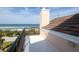 Exterior balcony with an ocean view and wrought iron railings at 6260 S Atlantic Ave, New Smyrna Beach, FL 32169