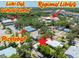 Aerial view showcases proximity to Live Oak Cultural Center and Regional Library and Pickleball at 913 Palmetto St, New Smyrna Beach, FL 32168