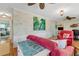 Bright living room featuring tasteful decor and hardwood floors at 913 Palmetto St, New Smyrna Beach, FL 32168