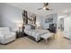 Tastefully decorated bedroom with minimalist decor, offering a peaceful retreat at 133 Via Capri, New Smyrna Beach, FL 32169