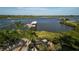 Waterfront property showcasing a private dock with seating for enjoying stunning water views and the surrounding landscape at 1601 S Riverside Dr, Edgewater, FL 32132