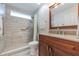 Updated bathroom featuring a spacious walk-in shower and modern vanity at 1688 Town Park Dr, Port Orange, FL 32129