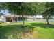 A beautiful backyard with well-maintained lawn and shade trees, creating a serene outdoor space at 1748 Savannah Ln, Port Orange, FL 32128