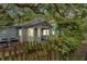 Exterior image showcasing a charming single-story home at dusk, with a picket fence and inviting front porch at 209 Esther St, New Smyrna Beach, FL 32169