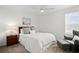 Bright bedroom features neutral paint and a large window, creating peaceful retreat at 2516 Hoptree Ln, Edgewater, FL 32141