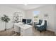 Inviting home office space featuring natural light and modern decor at 2516 Hoptree Ln, Edgewater, FL 32141
