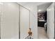 Modern glass enclosed shower with white tile offers spa-like experience in this well-appointed bathroom at 2516 Hoptree Ln, Edgewater, FL 32141