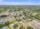 An aerial view showcases a tranquil neighborhood with tree-lined streets and a variety of well-maintained homes at 2548 E Compton St, Orlando, FL 32806