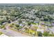 Overhead neighborhood view showing the property with its private backyard oasis and sparkling pool at 2548 E Compton St, Orlando, FL 32806