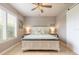 Bedroom with a large window overlooking the backyard at 2913 Linari Ct, New Smyrna Beach, FL 32168