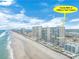 Stunning aerial view of DiMucci Twin Towers #801 and the surrounding Daytona Beach shoreline at 3311 S Atlantic Ave # 801, Daytona Beach, FL 32118