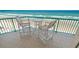 Relax on the private balcony with comfortable seating and breathtaking ocean views at 3311 S Atlantic Ave # 801, Daytona Beach, FL 32118