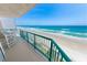 Enjoy expansive ocean views from this private balcony with outdoor seating at 3311 S Atlantic Ave # 801, Daytona Beach, FL 32118
