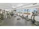 Fully equipped gym features modern exercise machines with ocean views to enhance your workout routine at 3311 S Atlantic Ave # 801, Daytona Beach, FL 32118