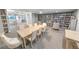 Well-appointed library and lounge area with an extensive bookshelf and ocean views at 3311 S Atlantic Ave # 801, Daytona Beach, FL 32118