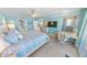 Bright and spacious, enjoy ocean views from the main bedroom, complete with a desk space and ensuite at 3311 S Atlantic Ave # 801, Daytona Beach, FL 32118