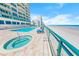 Resort-style pool and hot tub offer stunning beachfront views and a luxurious vacation experience at 3311 S Atlantic Ave # 801, Daytona Beach, FL 32118