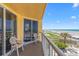 Balcony showcasing ocean views, perfect for relaxing or entertaining guests at 425 S Atlantic Ave # 302, New Smyrna Beach, FL 32169