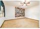 Bedroom has a ceiling fan, offering comfort, along with unique wall decorations at 5 Soco Trl, Ormond Beach, FL 32174
