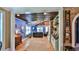 Inviting living area with brick accents, wood ceiling, and comfortable seating at 508 Faulkner St, New Smyrna Beach, FL 32168