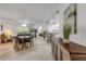 Open-concept floor plan with dining area, kitchen, and a comfortable living space at 5300 S Atlantic Ave # 9-206, New Smyrna Beach, FL 32169