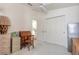 Bright bedroom with hardwood desk and storage and plenty of closet space at 5430 Dubois Ave, Port Orange, FL 32127