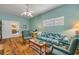 Relaxing living room with a comfortable sofa and inviting decor at 6361 Turtlemound Rd, New Smyrna Beach, FL 32169