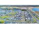 Aerial view of a Primary-planned community with lakes, and green spaces at 6542 Rover Way, St Cloud, FL 34771