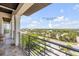 Balcony with railing and views at 6771 Turtlemound Rd, New Smyrna Beach, FL 32169