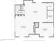Close up of the floor plan for the third floor including kitchen, living room, and bedroom at 6771 Turtlemound Rd, New Smyrna Beach, FL 32169