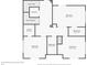 Close up of the floor plan for the second floor including bedrooms and bathrooms at 6771 Turtlemound Rd, New Smyrna Beach, FL 32169