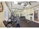 Fully equipped fitness center, with weights, exercise equipment, large mirrors and bright lighting at 7 Riverwalk Dr # 205, New Smyrna Beach, FL 32169