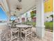 Inviting poolside seating area provides comfortable spots for relaxing at 7 Riverwalk Dr # 205, New Smyrna Beach, FL 32169