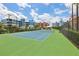 View of the community tennis court at 7 Riverwalk Dr # 205, New Smyrna Beach, FL 32169