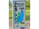 Golf course marker with hole details including par, distance, and course map at 115 Bob White Ct, Daytona Beach, FL 32119