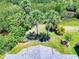 A private backyard with lush landscaping and mature trees, creating a serene outdoor oasis at 1307 Wayne Ave, New Smyrna Beach, FL 32168