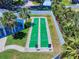 Aerial view of a shuffleboard court near the clubhouse, providing a fun outdoor activity at 1307 Wayne Ave, New Smyrna Beach, FL 32168